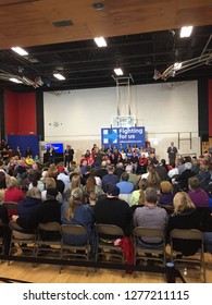 Des Moins,IA/U.S.A. Jan 30 Iowa Caucuses.Hillary Clinton Speech.