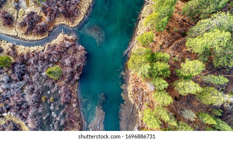 Deschutes River From Above. Near Bend, Oregon.