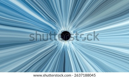 Description: Light entering human eye at speed of light. Blue colored iris. Abstract background art work. 16:9 aspect ratio. Super resolution.