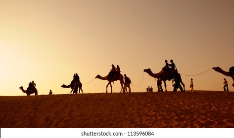 Desert, Camel Ride, Enjoying People