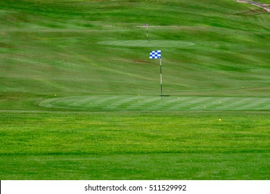 Desert Golf Course Green In Baja California