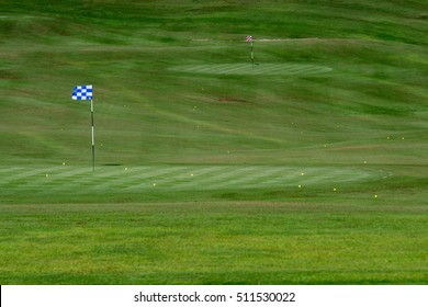 Desert Golf Course Green In Baja California