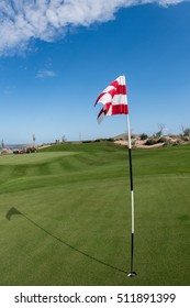 Desert Golf Course Green In Baja California