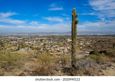 Desert Hiking Hidden Valley Mormon Loop Trail In Phoenix, Arizona