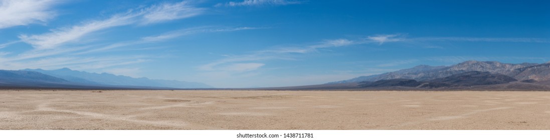Desert Landscape of Death Valley National Park Nevada USA Panorama 