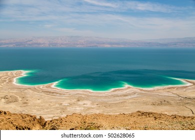 Desert landscape of Israel, Dead Sea, Jordan - Shutterstock ID 502628065