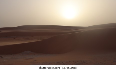 A Desert Landscape In Mauritania.