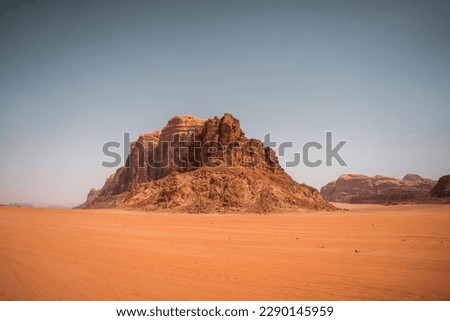 Desert Landscape in Wadi Rum