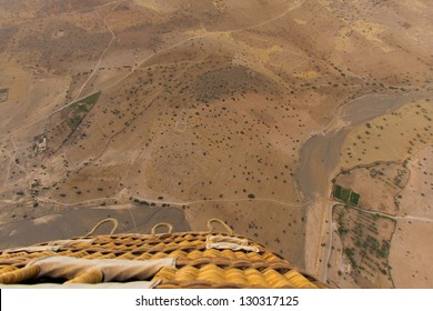 Desert Near Marrakech Aerial View From Balloon