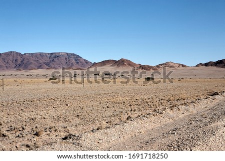Desert path in Moon Valley, Namibia