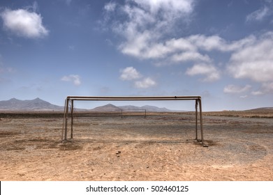 Desert Prospects In A Soccer Field.