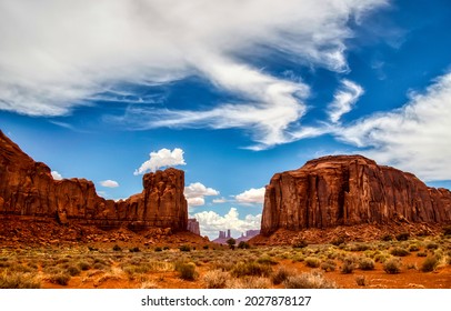 The Desert In The Red Canyon Background