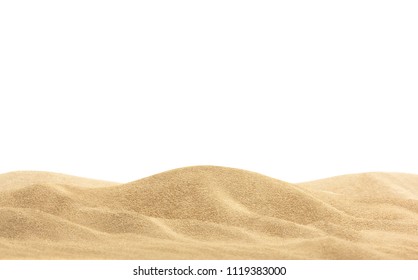 Desert Sand Isolated On White Background