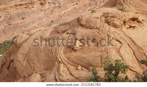 Desert sand landscapes in the Moab Sand flats\
4v4 offroad vehicle area in Utah,\
USA.