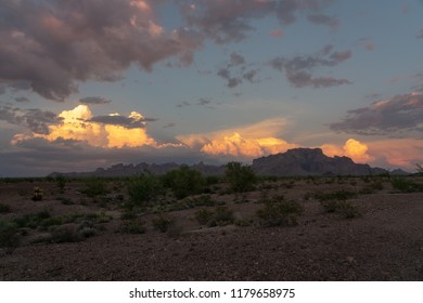 Desert Sunset Outside Yuma, Az