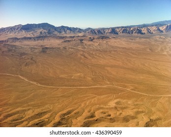 Desert view from the airplane. - Shutterstock ID 436390459
