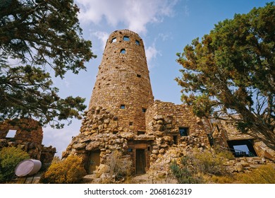  Desert View Watchtower, or Indian Watchtower at Desert View, South Rim of Grand Canyon National Park