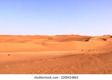 The Desert Wahiba Sands In Oman, Near East