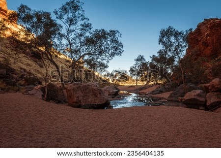 desert waterhole oasis Northern Territory Australia