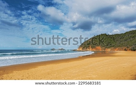 Similar – Image, Stock Photo the beach Deserted