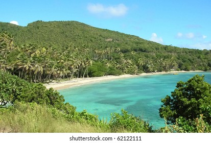 Deserted Beach On Bequia Island