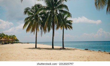 A Deserted Beach View With Calm Ocean