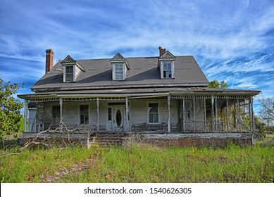 Deserted Farmhouse Rural South Carolina Countryside Stock Photo ...