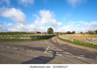 Deserted rural road junction example                 