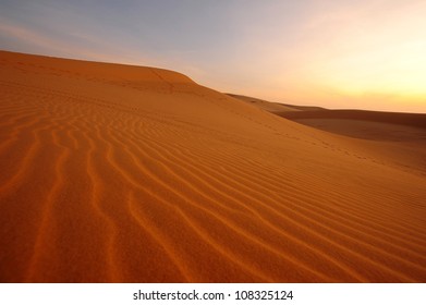 Deserts and Sand Dunes Landscape at Sunrise
 - Shutterstock ID 108325124