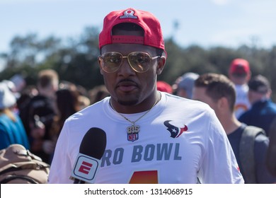 Deshaun Watson - NFL PRO BOWL Practice 2019 at the ESPN WILD WORLD OF SPORTS COMPLEX in Orlando Florida USA on Friday 25th January 2019 