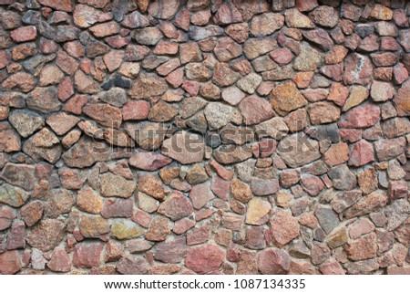 design background pattern backdrop wallpaper. image stone wall ancient obblestone texture print