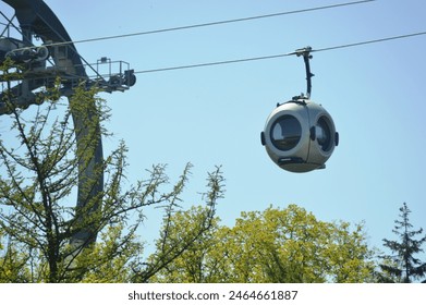 design of the cable car at VDNKh Moscow Russia - Powered by Shutterstock