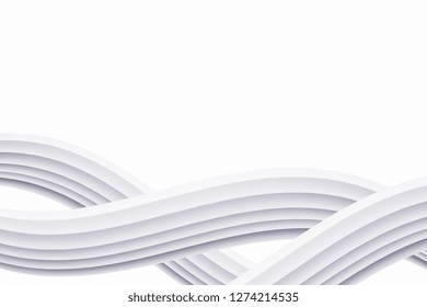 Design Concept - Simplicity White Curve For Background.  