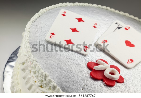 Design Decoration 70 Birthday Cake Gambling Stock Photo Edit Now