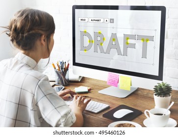Design Draft Creative Ideas Concept