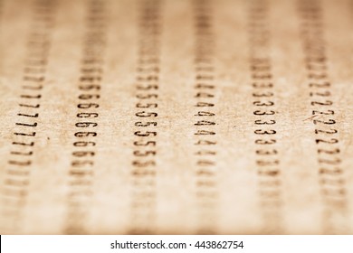 Design Element. Punched Card Photo