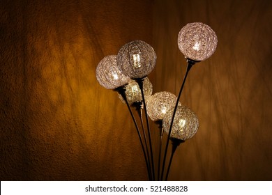 Design floor lamp lighting up