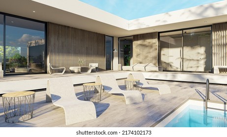 Design House Modern Villa Open Plan Stock Photo 2174102173 | Shutterstock