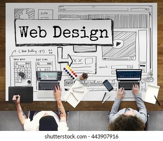 Design Website Create Template Layout Concept