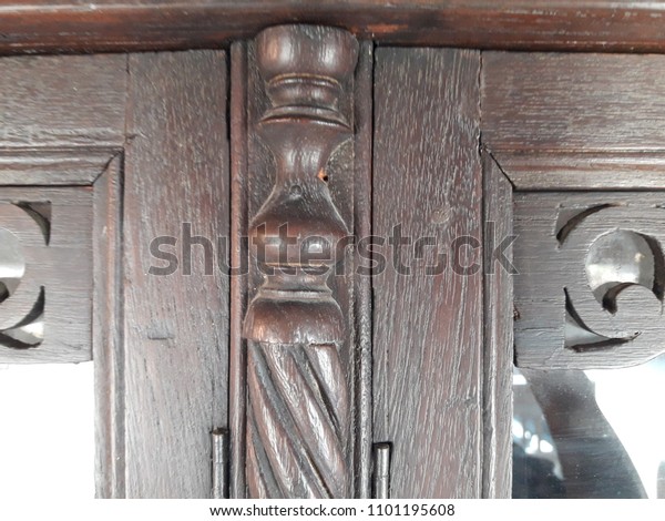 Design Wooden Door Handle Ancient Thai Stock Photo Edit Now
