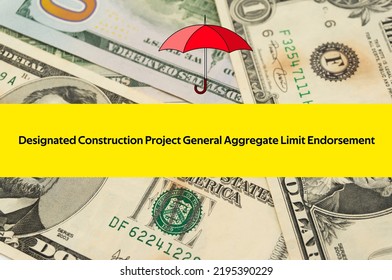 Designated Construction Project General Aggregate Limit Stock Photo ...