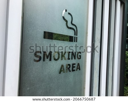 Designated smoking area Outdoor bench smoking zone permitted