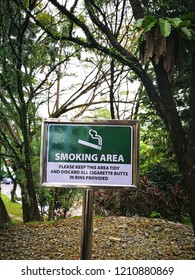 Designated Smoking Areas Separate Smokers Nonsmoking Stock Photo ...