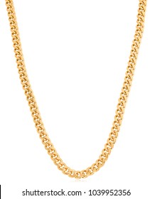 Designer Heavy Gold Curb Link Chain For Men