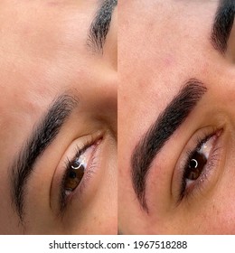 Designer And Micropigmentation On The Eyebrow 