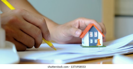 Designers Designing Houses Model Houses Held Stock Photo 1371958553