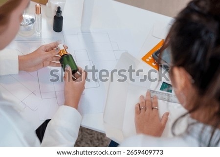 Designing cosmetic packaging involves thorough market research and product development to create appealing design. collaboration between team members enhances creativity and innovation