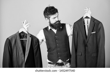 Designing Made To Measure Suit. Custom Made Suit. Man Bearded Fashion Couturier Tailor. Elegant Custom Outfit. Tailoring And Clothes Design. Perfect Fit. Custom Made To Measure. Tailored Suit Concept.