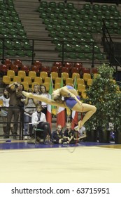 DESIO, ITALY - OCTOBER 23: Daria Kondakova Competes In Rhythm Gymnastics At The A1 Italian Championship, First Round On October 23, 2010 In Desio, Italy.