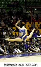 DESIO, ITALY - OCTOBER 23: Daria Kondakova  Competes In Rhythm Gymnastics At The A1 Italian Championship, First Round On October 23, 2010 In Desio, Italy.